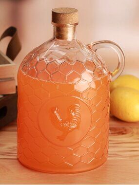 Circleware Rooster Glass Jug - Model 06787 - No Cork Stopper